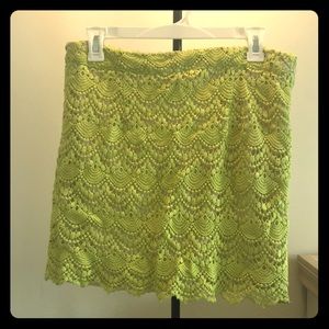 Forever21 mini skirt in yellow